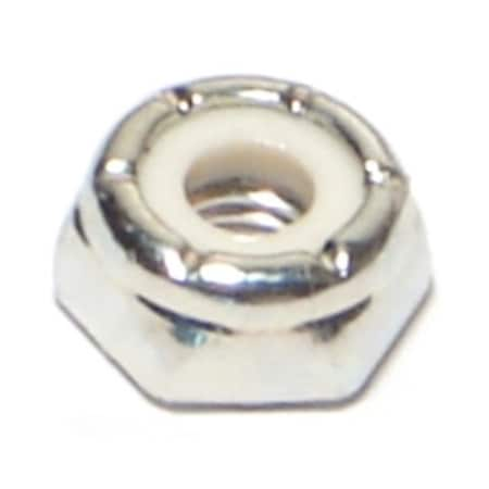 Nylon Insert Lock Nut, #10-32, Steel, Grade 2, Zinc Plated, 10 PK